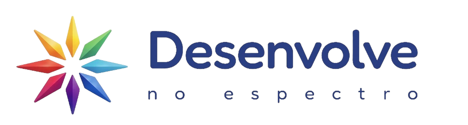 Logo horizontal colorida Desenvolve no Espectro