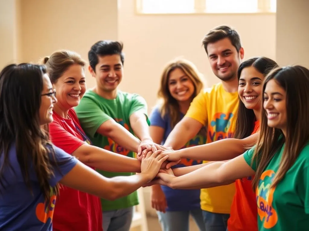 Voluntários da Desenvolve no Espectro